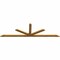 Ekena Millwork Saratoga Timber Gable Bracket, Western Red Cedar, 108"W x 31 1/2"H x 2"D x 4"F, 7/12 Pitch GBW108X31X0204SAR00RWR - alternate 2
